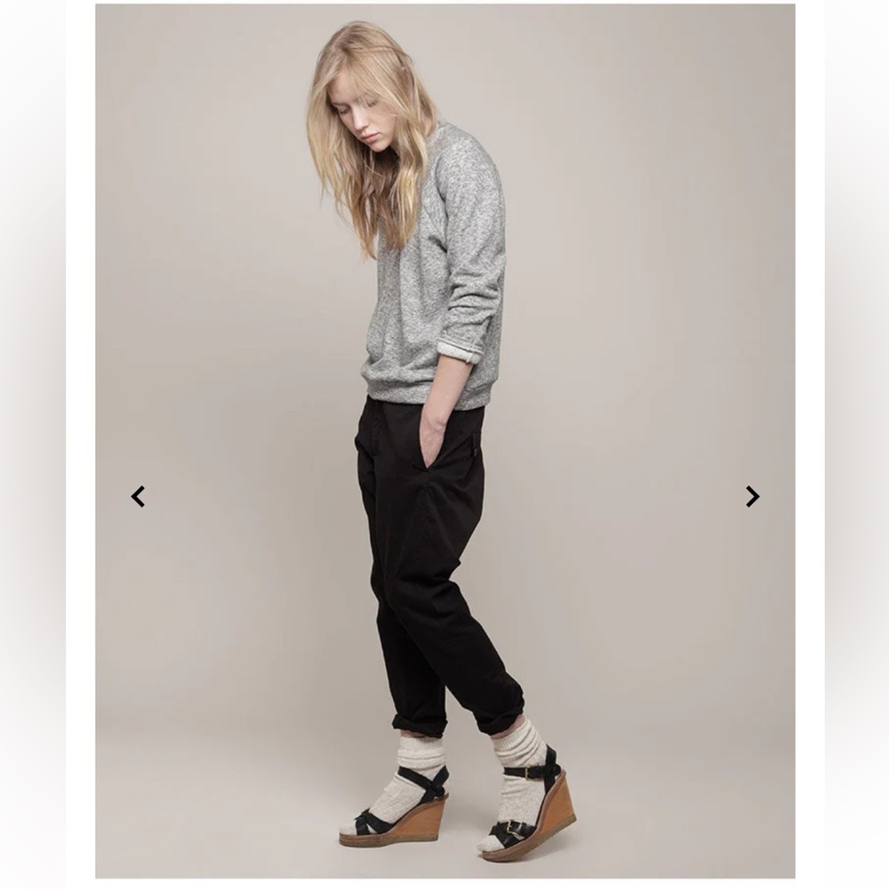 ISABEL MARANT Paris Black Leather Handy Wood Wedge Buckle BOHO Sandals 10 RARE! - Picture 3 of 8